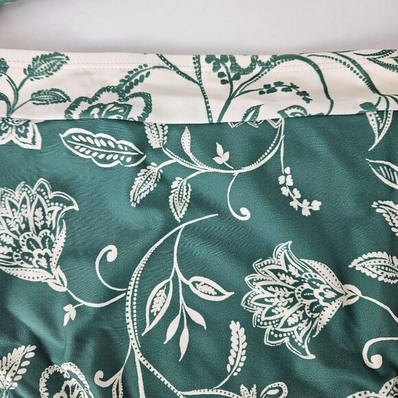 Cupshe Womens Floral Green High-Waisted Bikini Set Medium Beach Vacation Sexy - Picture 7 of 9